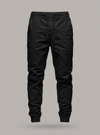 PEDRO - Pantalón jogger con cordón - Negro