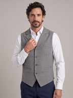 MANOLO chaleco lana gris - frente