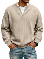 GUZMÁN - Jersey de punto gofrado efecto capas™