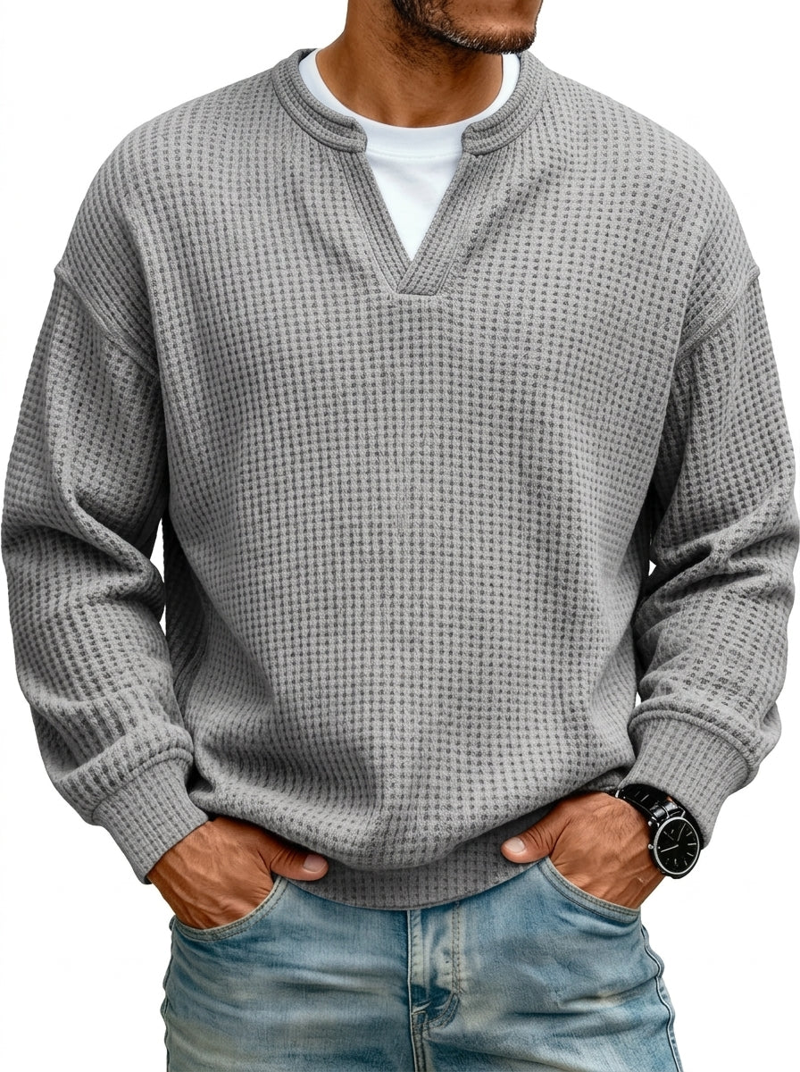GUZMÁN - Jersey de punto gofrado efecto capas™