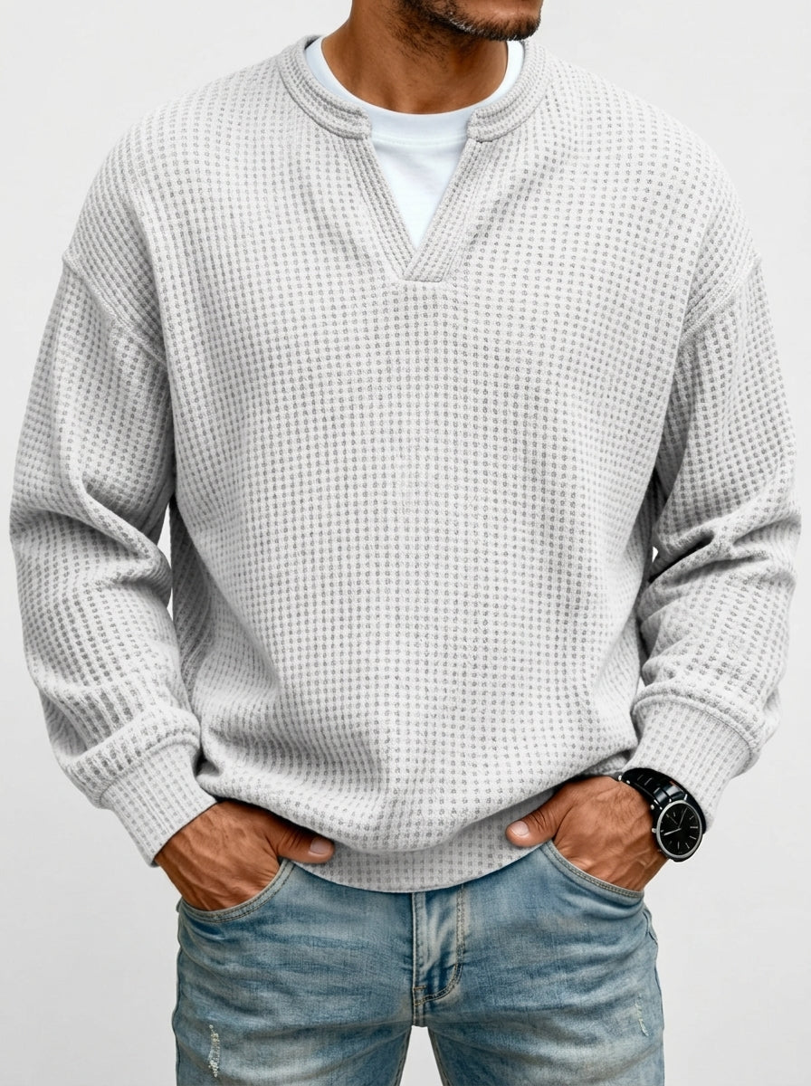 GUZMÁN - Jersey de punto gofrado efecto capas™