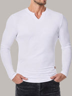 ANTONIO - Camiseta de manga larga con cuello en pico™