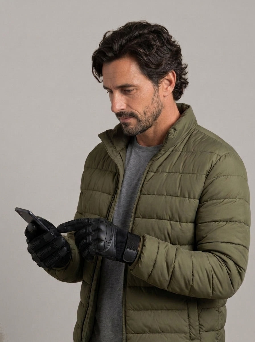 JUAN MIGUEL guantes de campo con protección en nudillos - look de invierno