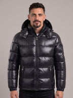 RUBÉN chaqueta plumas brillante - plano medio
