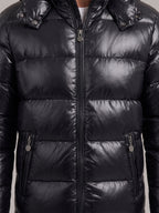 RUBÉN chaqueta plumas brillante - detalle