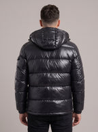 RUBÉN chaqueta plumas brillante - espalda