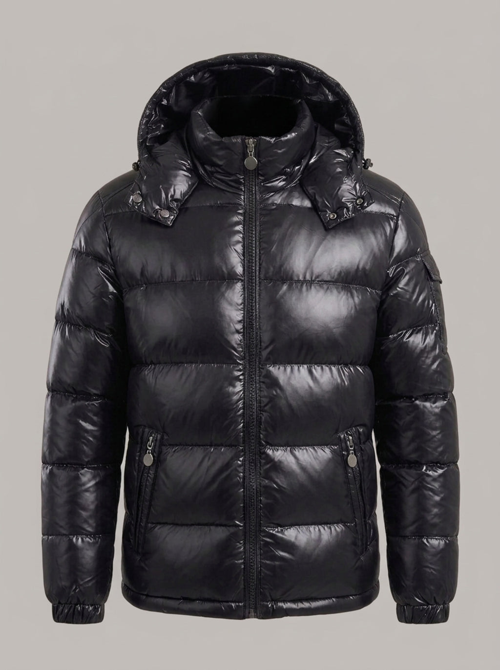 RUBÉN chaqueta plumas brillante - Negro