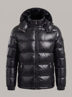 RUBÉN chaqueta plumas brillante - Negro