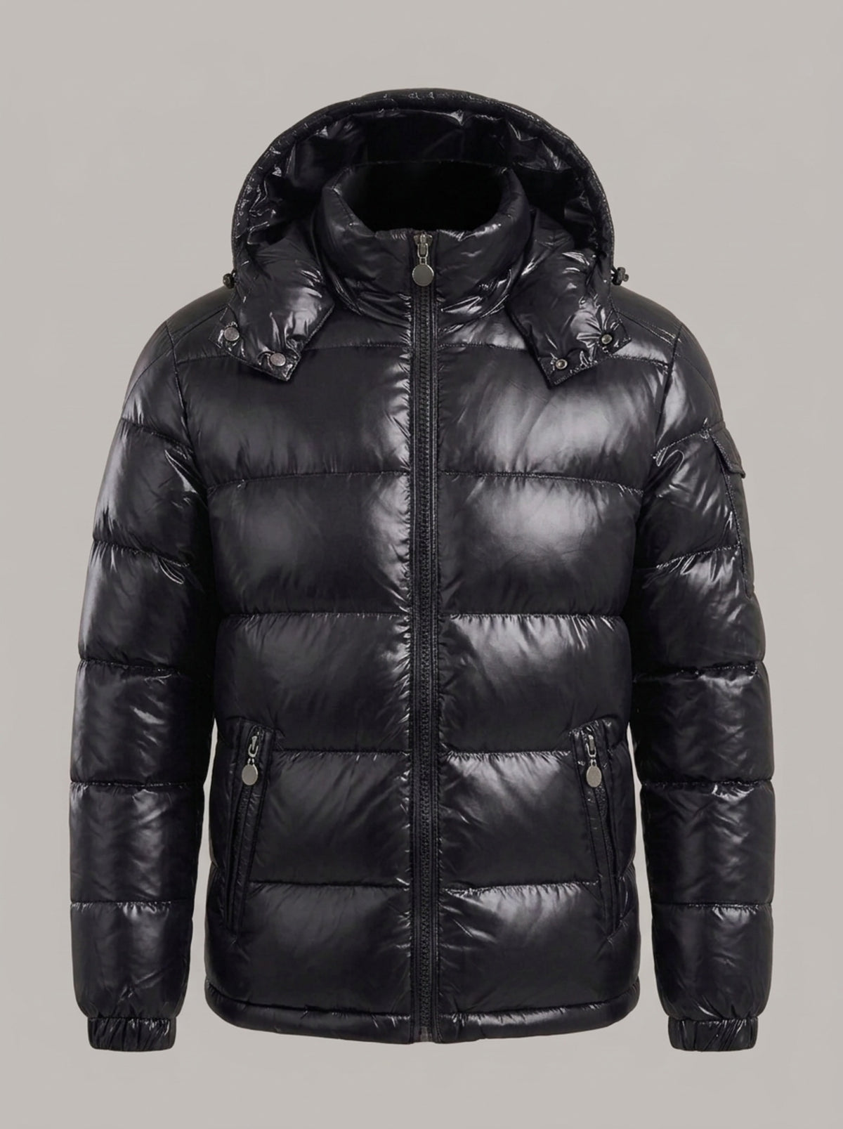 RUBÉN chaqueta plumas brillante - Negro